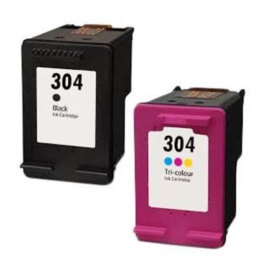 Cartouche HP 304 XL Noir et Couleur - Compatible - Inkcenter
