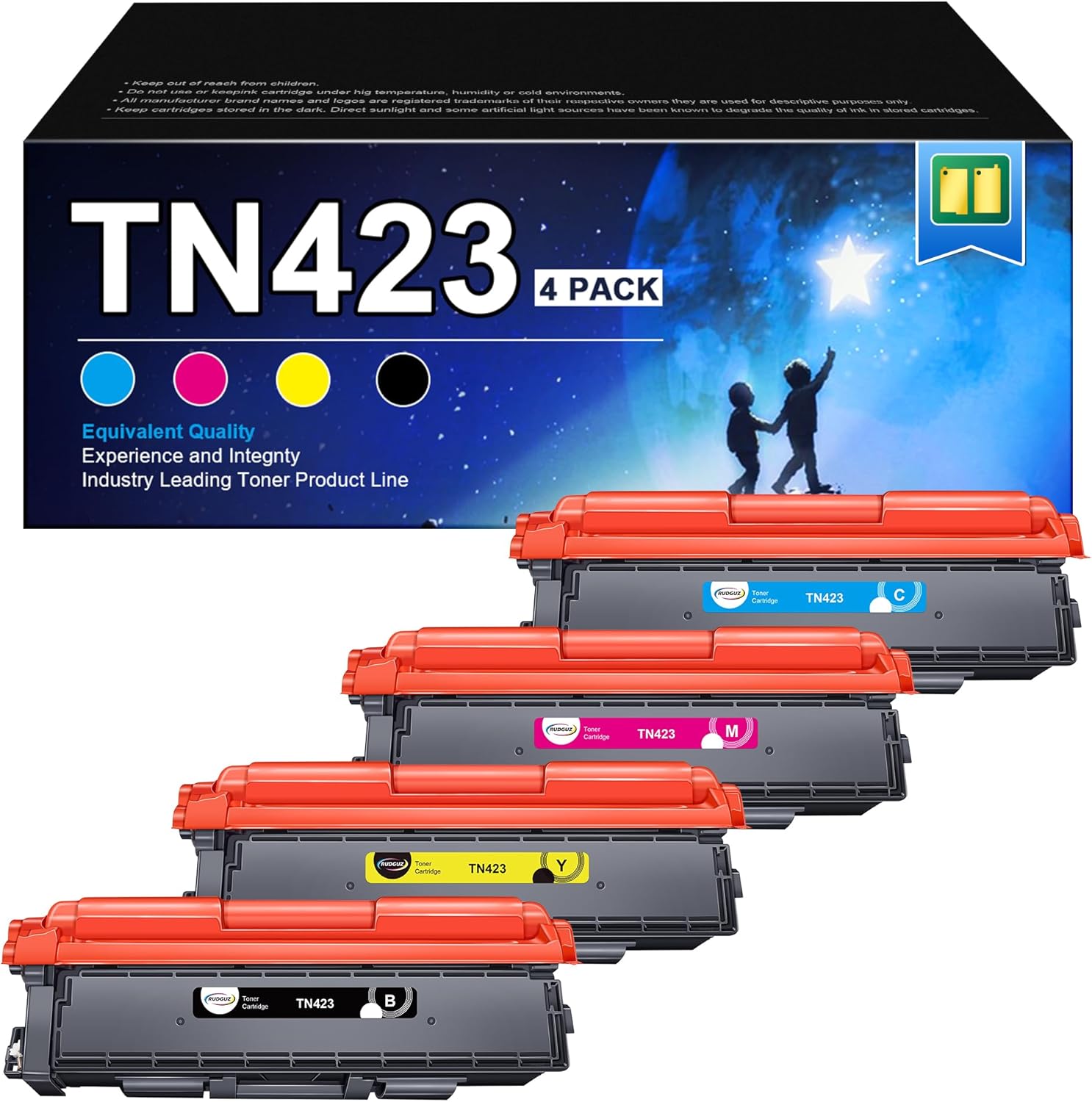 MultiPack 4 Toner Brother TN-423 Grande Capacité – Compatible