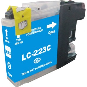 Cartouche Brother LC-223 Cyan - Compatible - Inkcenter