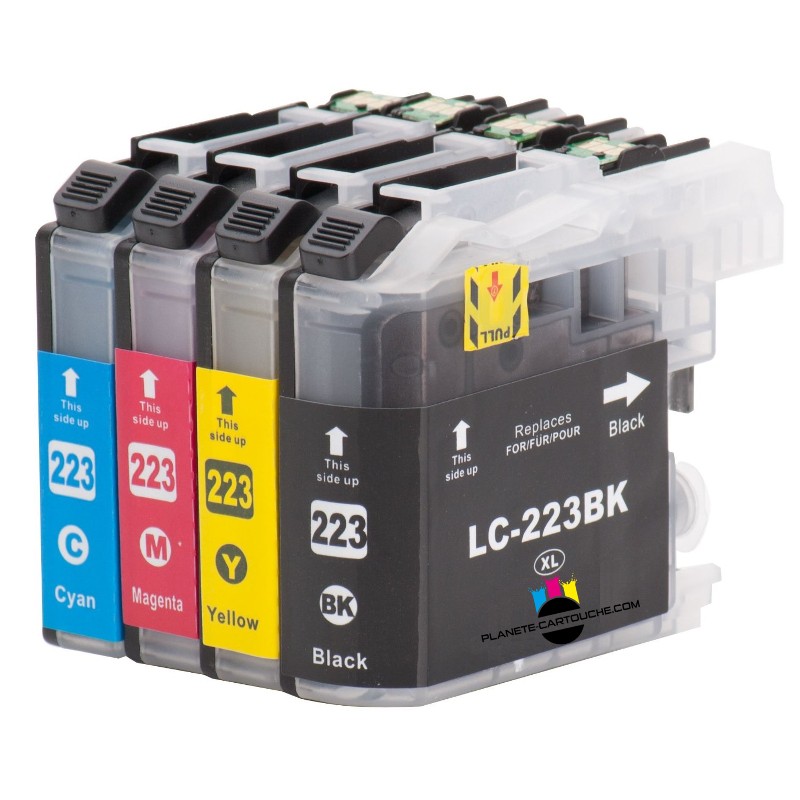 MultiPack 4 Cartouche Brother LC-223 XL - Compatible - Inkcenter