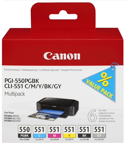 MultiPack Cartouche Canon PGI-550/CLI-551