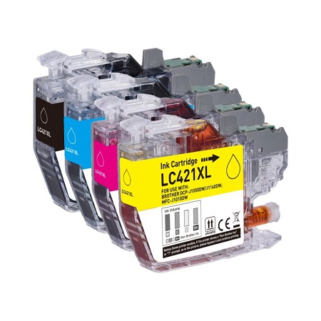 Pack Cartouche D’Encre Brother LC421XL – Compatible