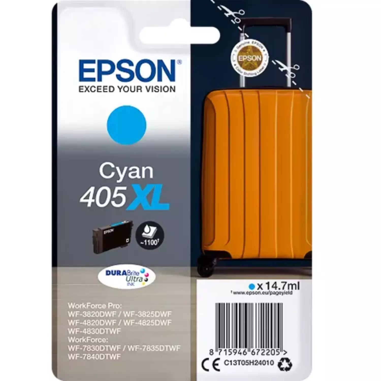 Cartouche D’Encre Epson 405XL Cyan