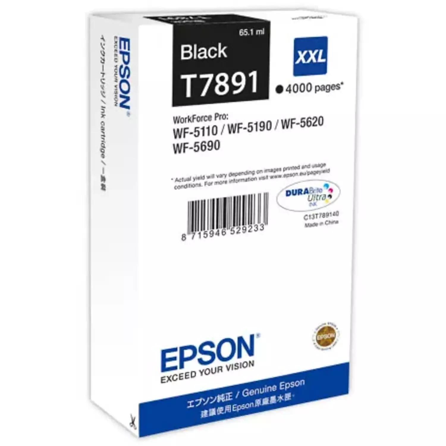 Cartouche D’encre Epson T7891XL Black